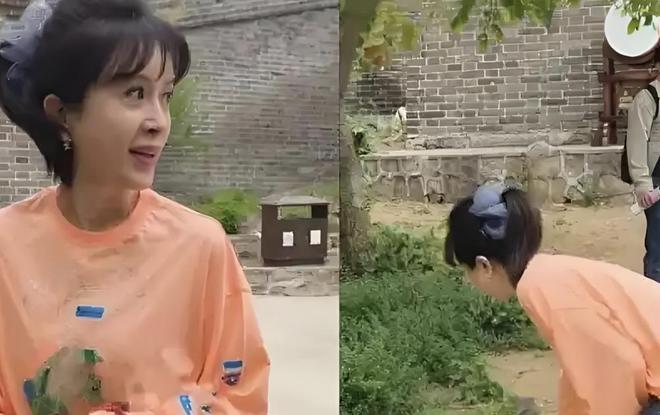黎姿大变样！剪短卷发穿条纹西装，褪去港星滤镜，活成豪门女总裁